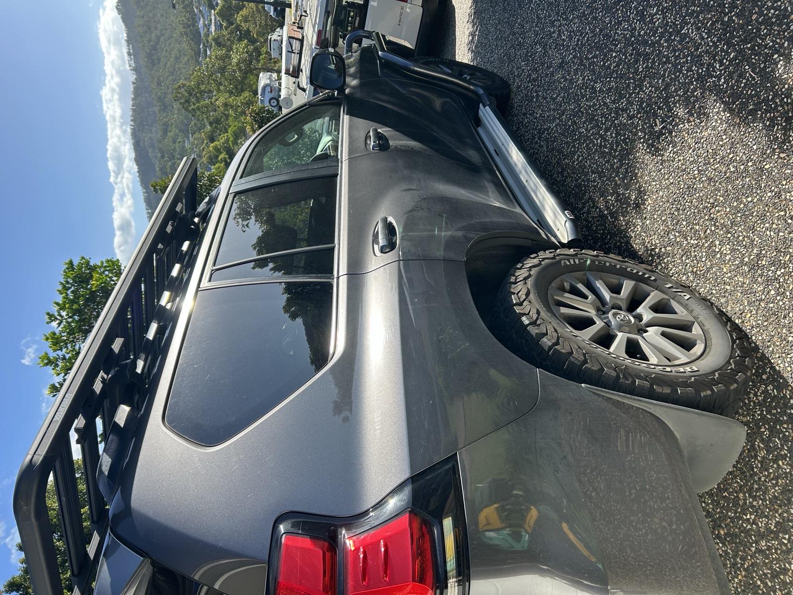 Clean detailed 4WD rear, Gold Coast mobile car detailing